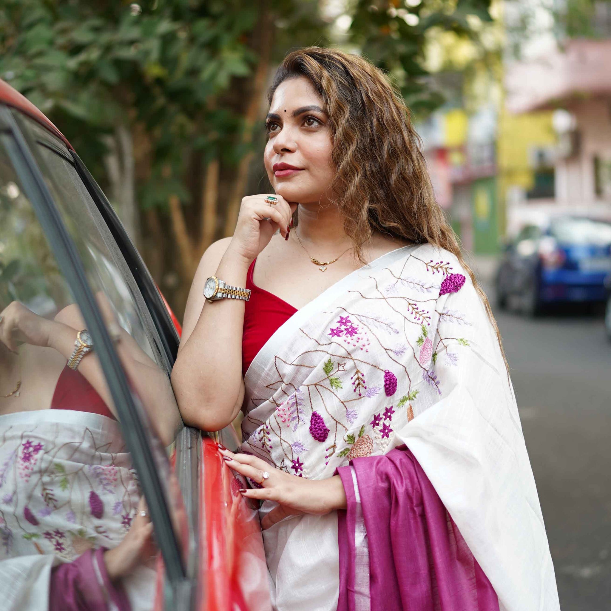 NAYANTARA white/lavender